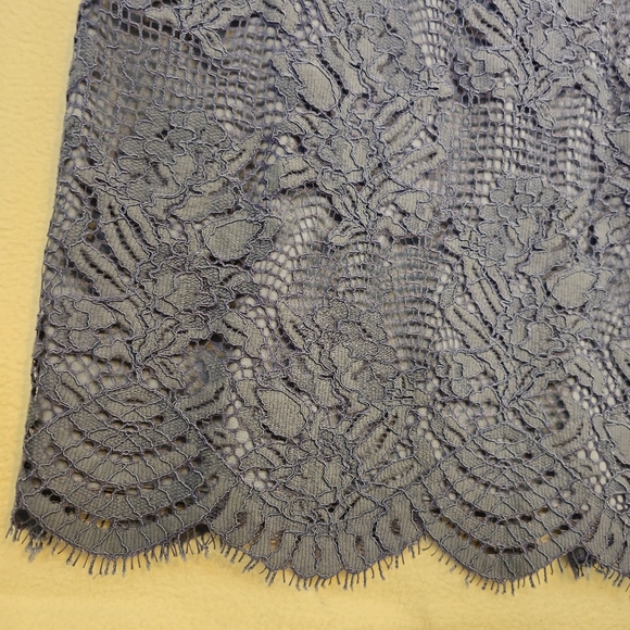 Vince Camuto Elegant Blue Lace Lined Sleeveless Dress Size 16 - Picture 4 of 11